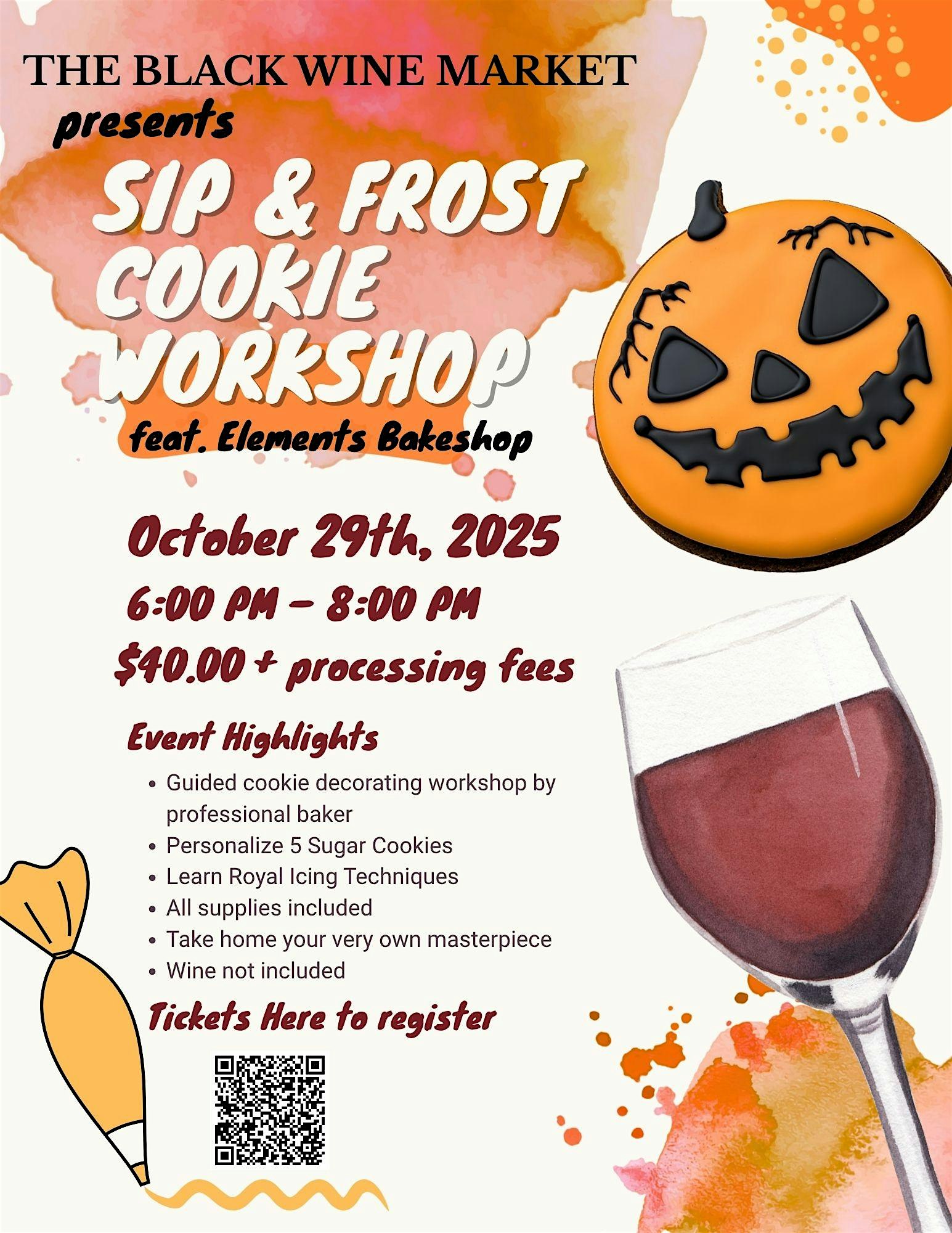 Spooky Season Paint & Sip Cookie Workshop