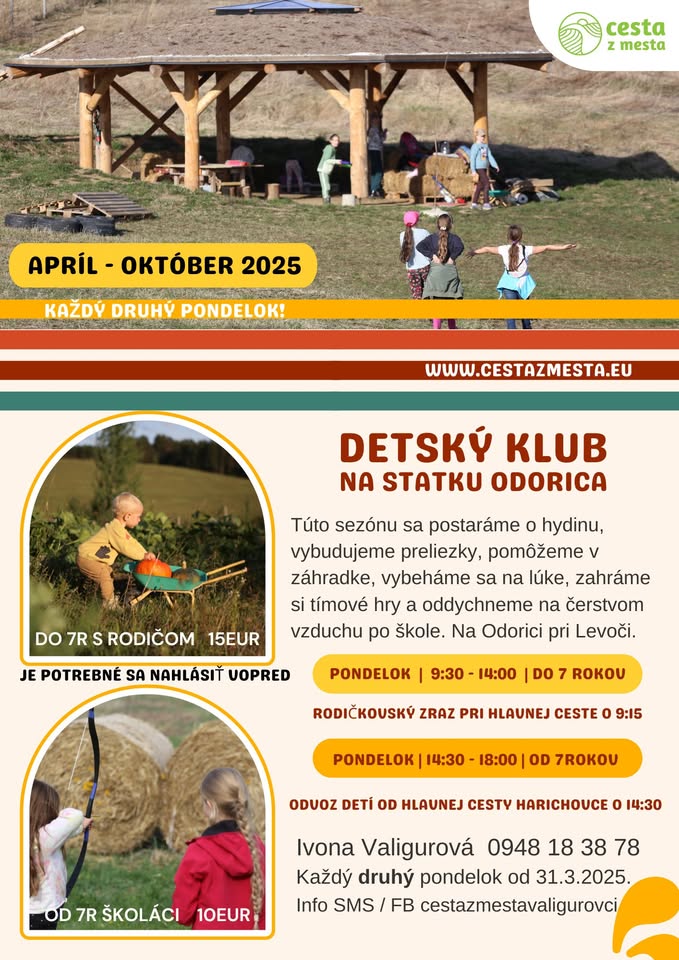 Dielničky pre detičky na Statku Odorica s rodičmi