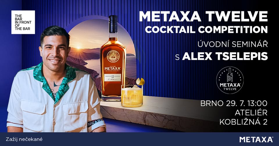 Metaxa Twelve Cocktail Competition - launch s Alex Tselepis v Brně