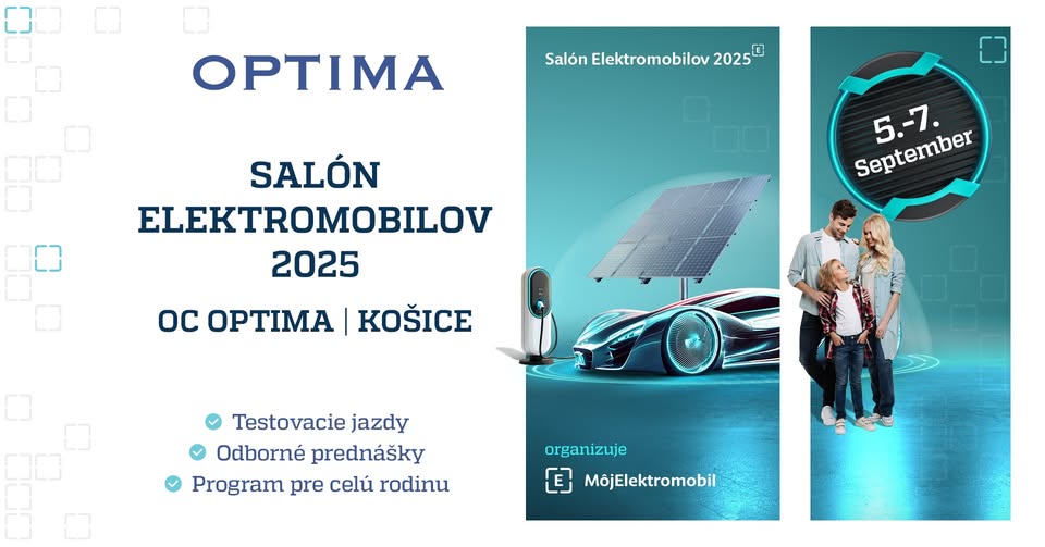 Salón Elektromobilov 2025 - OC Optima Košice