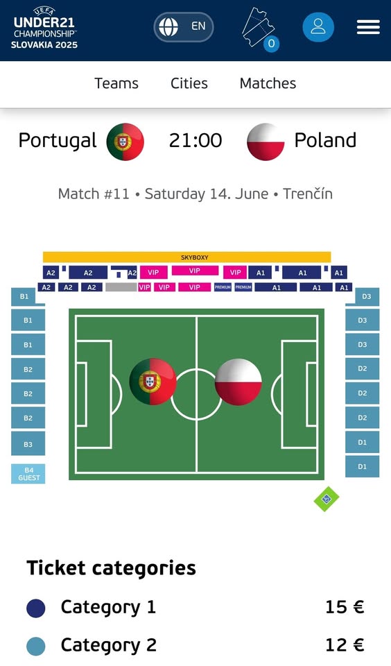 EURO U21 Polska vs. Portugalia