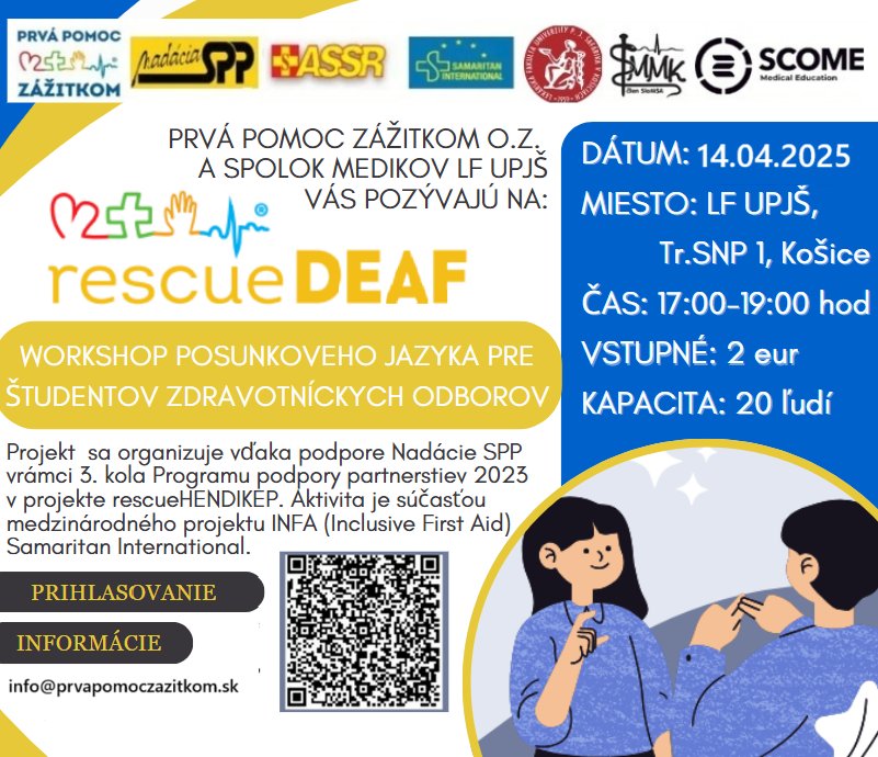 rescueDEAF - workshop posunkového jazyka pre zdravotníkov
