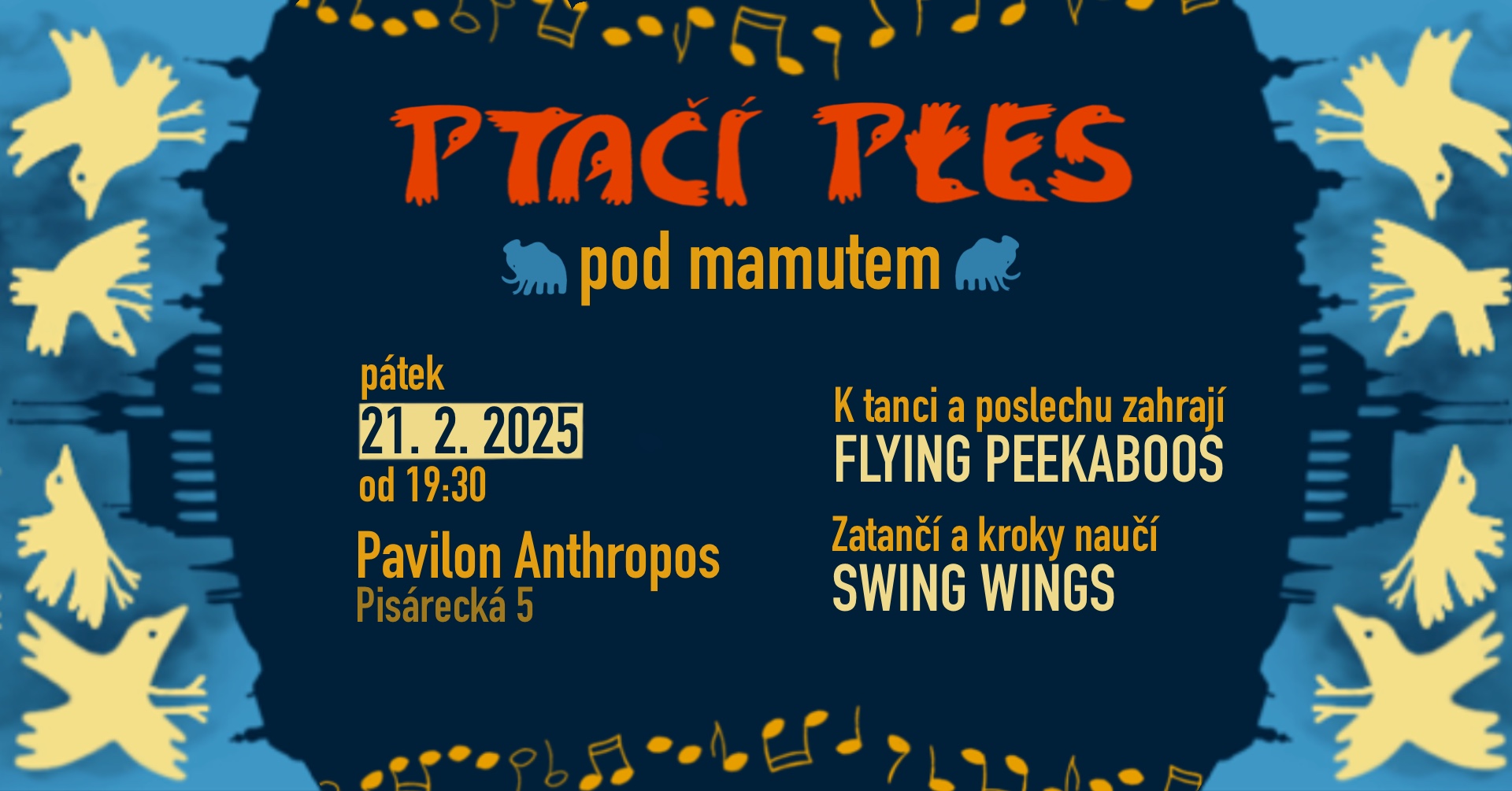 Ptačí ples - benefiční taneční večer pro brněnské ptactvo