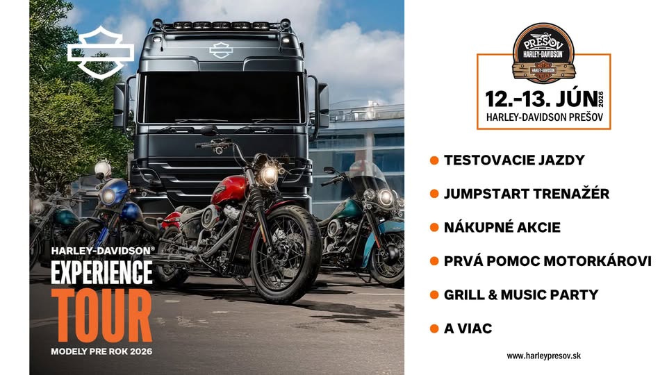 Harley Experience Tour 2026 v Prešove