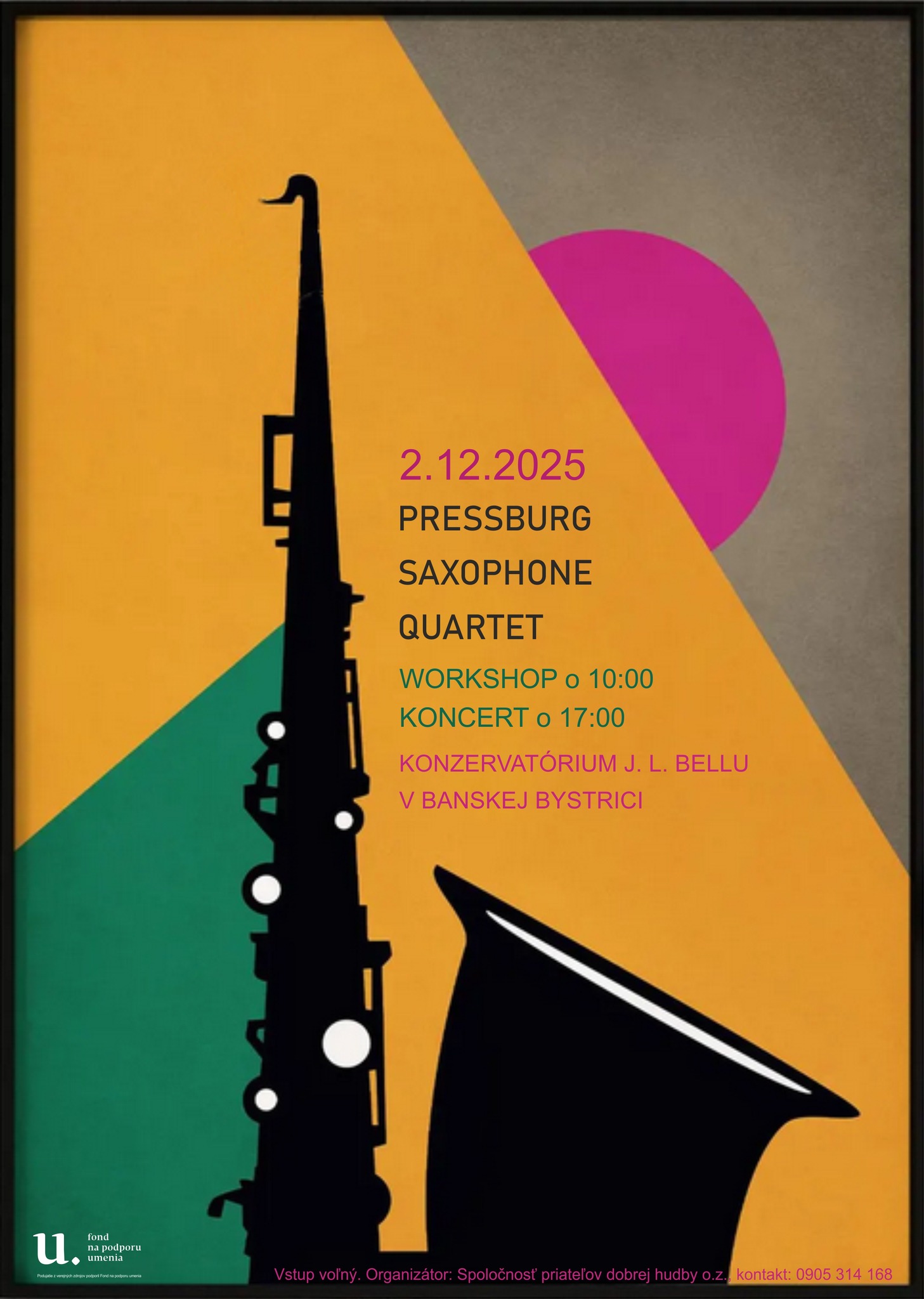 Pressburg Saxophone Quartet - koncert Banská Bystrica