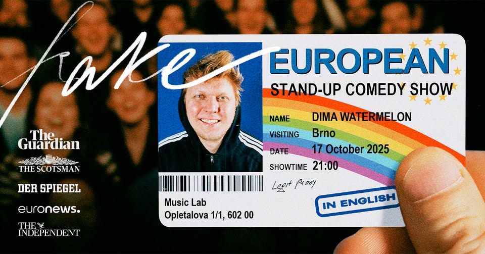 Dima Watermelon: Fake European | ENG Stand-Up Comedy in Brno