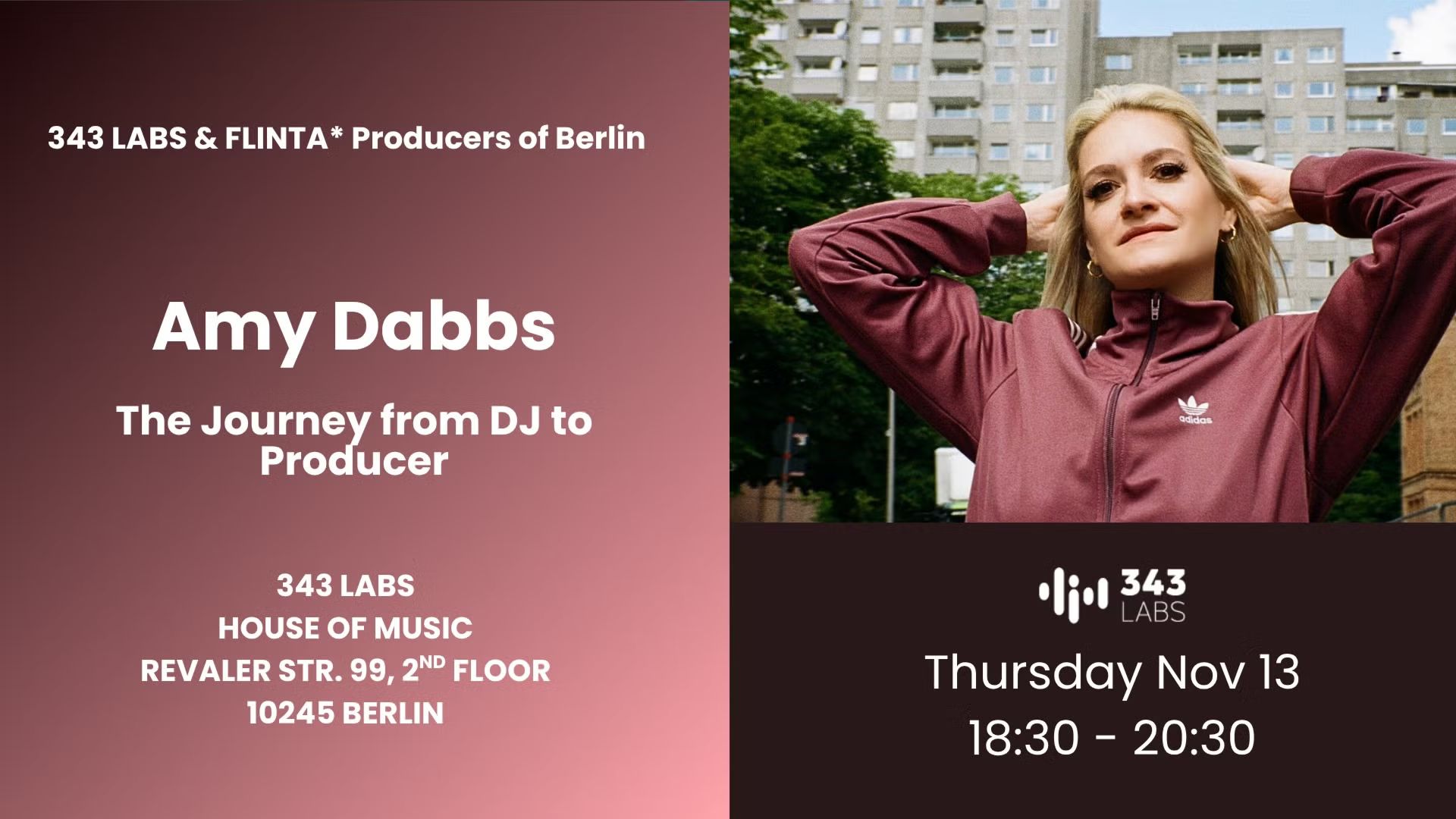 🎶 FLINTA Masterclass with Amy Dabbs: From DJ to Producer 🎶