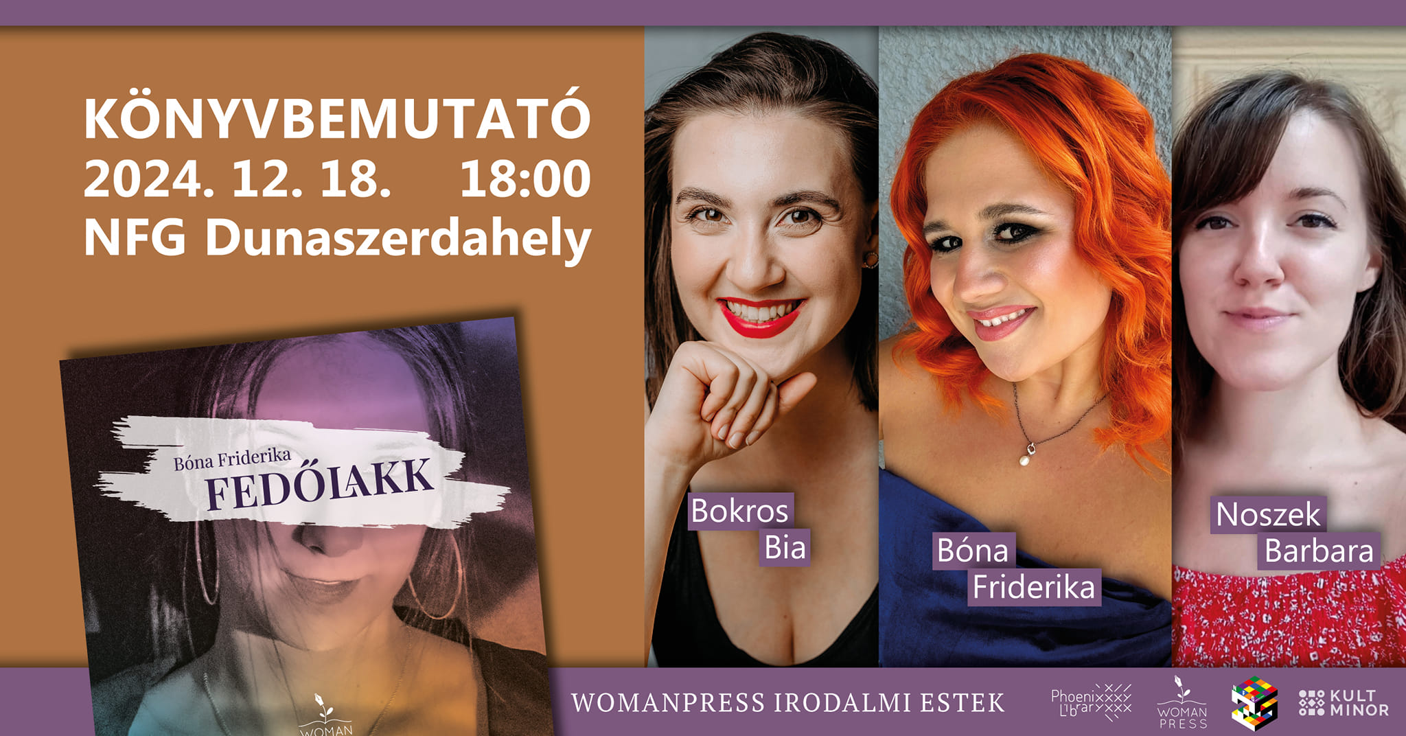 Bóna Friderika:Fedőlakk - Könyvbemutató Dunaszerdahelyen