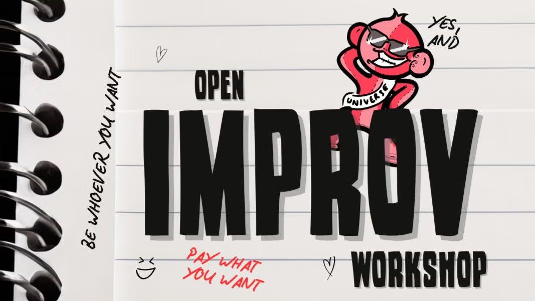 Open Improv Comedy Workshop (PWYW) in English • Every Sunday