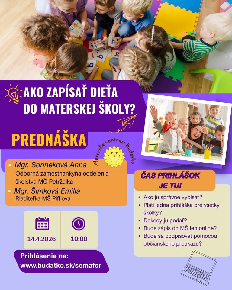 Ako zapísať dieťa do materskej školy