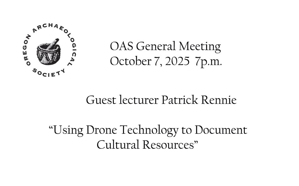 OAS General Meeting October 7, 2025 7p.m.