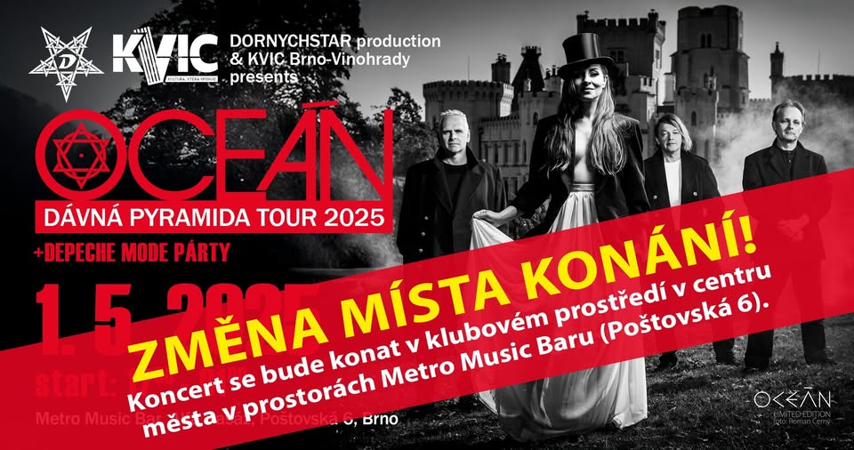 OCEÁN v BRNĚ+ Depeche Mode party DJ Never
