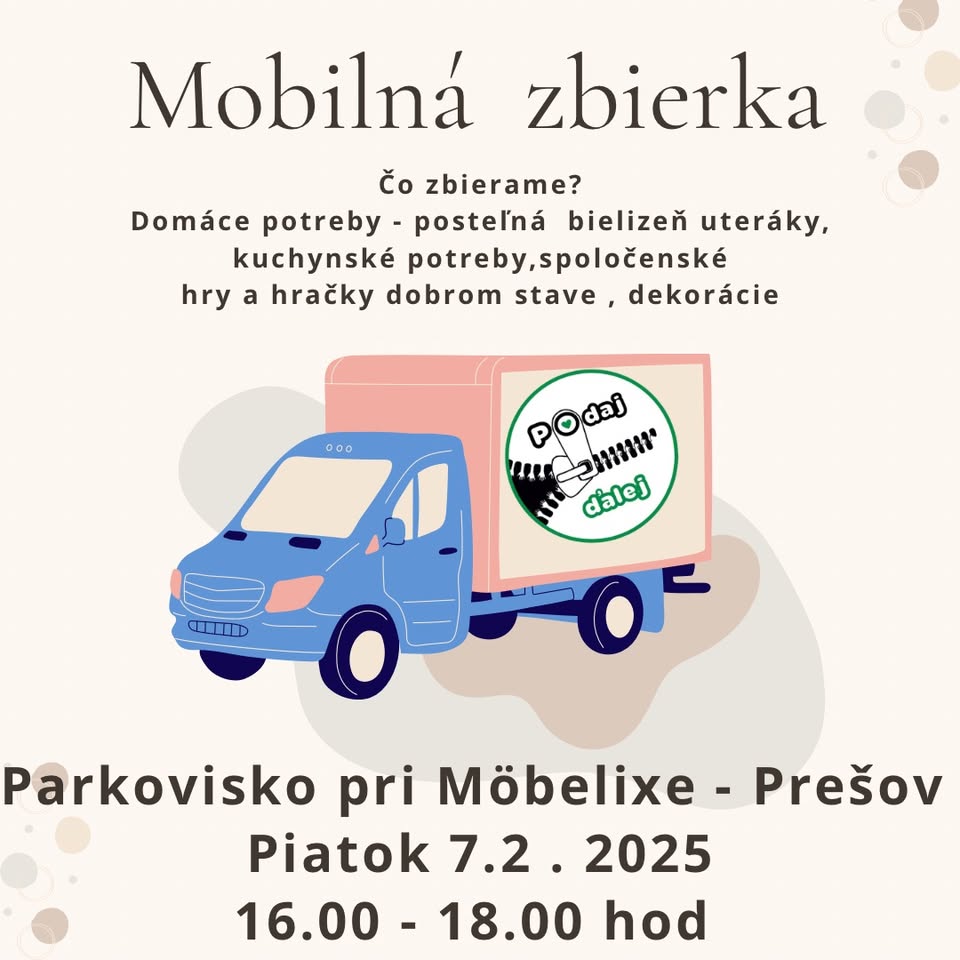 Mobilná zbierka Podaj ďalej
