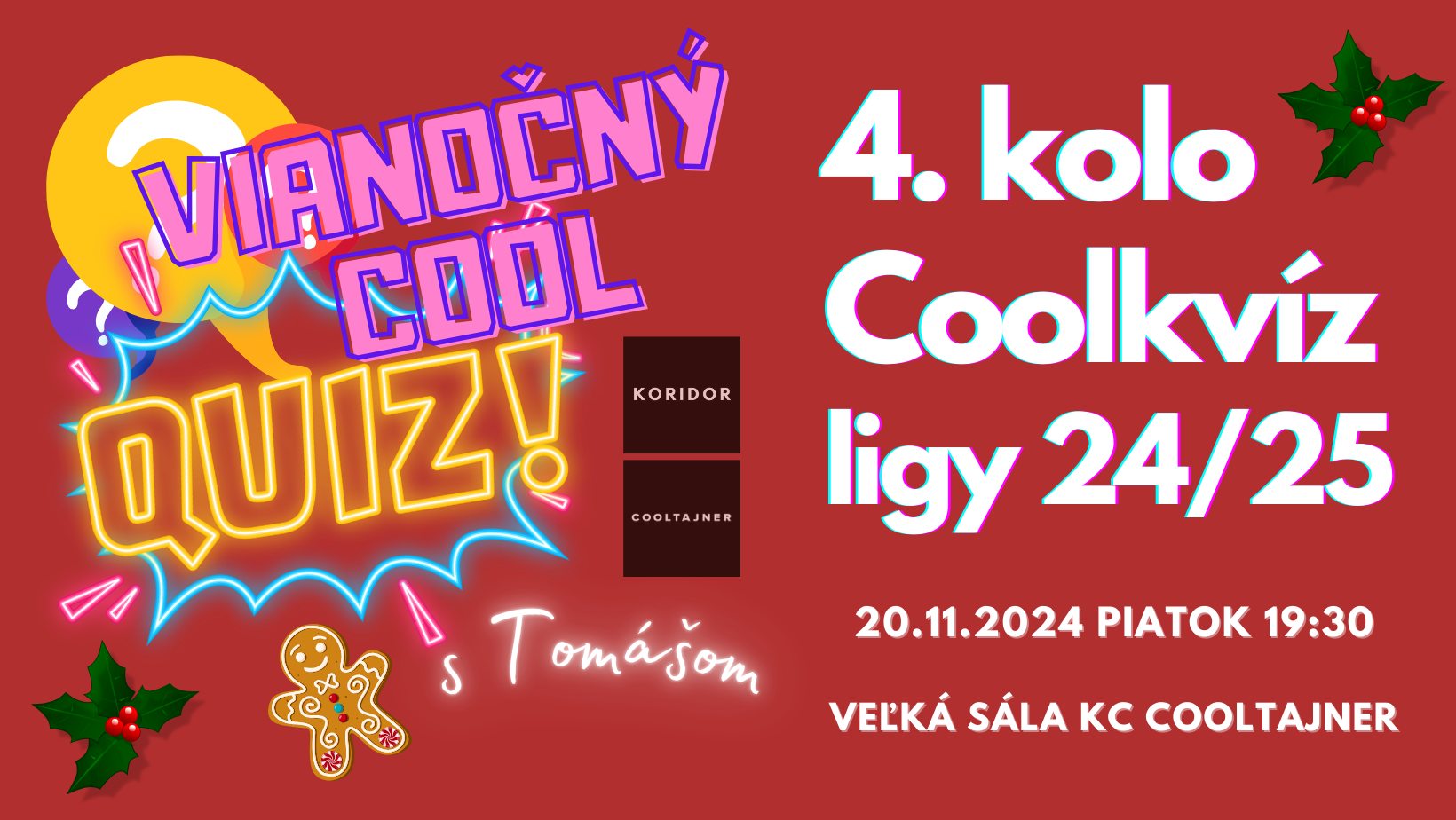 Vianočný coolkvíz: 4. kolo Coolkvíz ligy