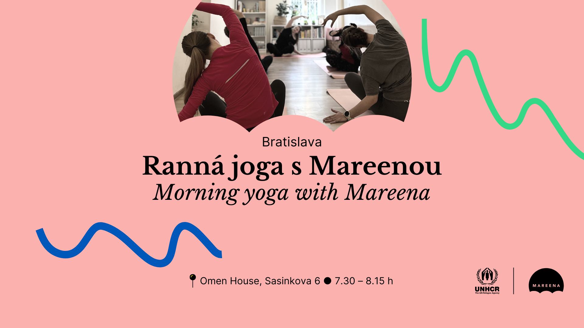 BRATISLAVA 🟣 Ranná joga s Mareenou • Morning yoga with Mareena