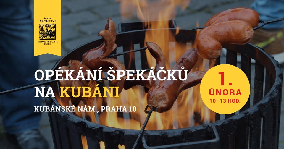 OPÉKÁNÍ ŠPEKÁČKŮ NA FARMÁŘSKÉM TRŽIŠTI KUBÁŇ, PRAHA 10