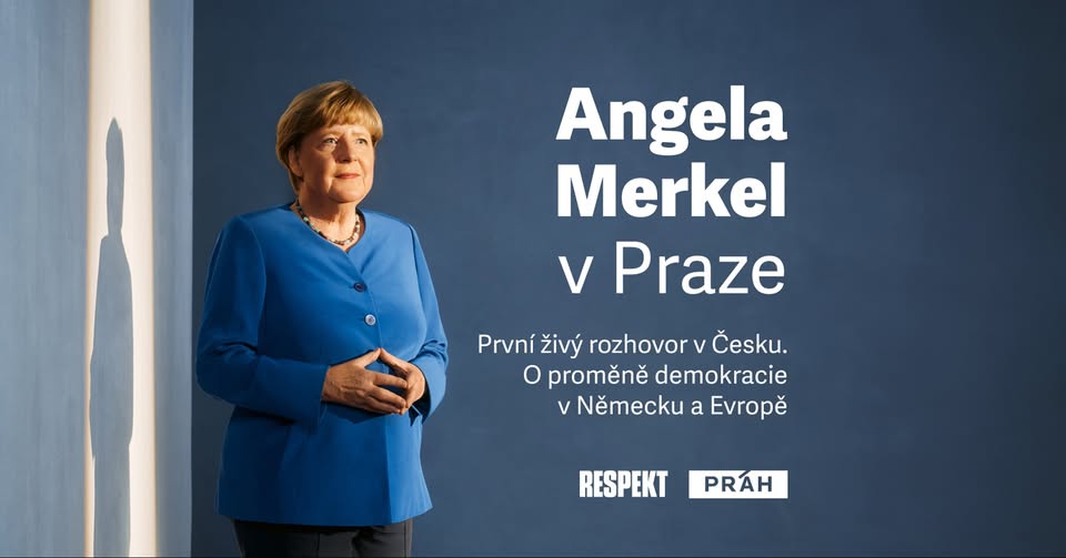 ZBÝVÁ 10% VSTUPENEK: Angela Merkel v Praze. V živém rozhovoru pro Respekt