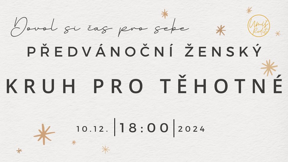 Předvánoční ženský kruh pro těhotné