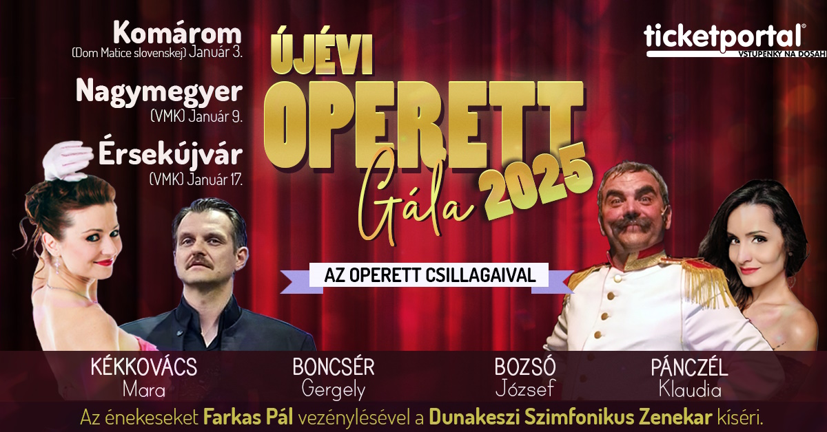Újévi Operett Gála az operett csillagaival