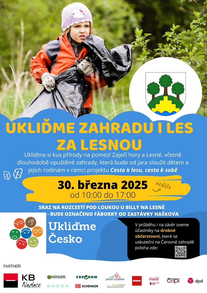 Ukliďme zahradu i les za Lesnou
