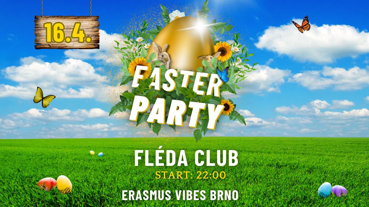 🐰🟢 Erasmus Easter party - 📍 Fléda club - 📢 16th August