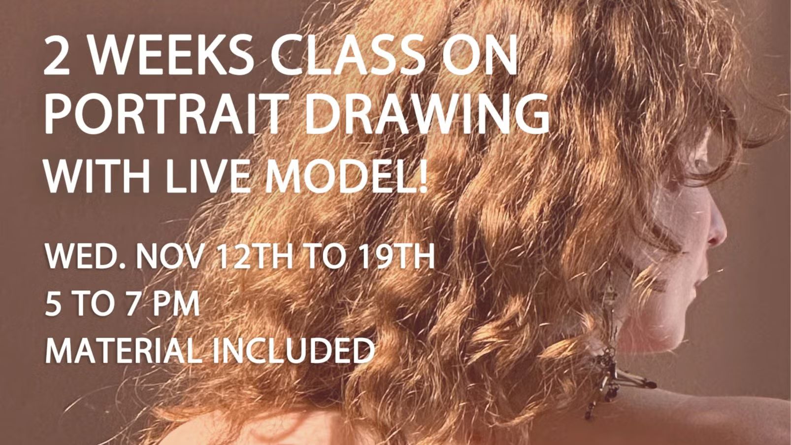 2 WEEKS CLASS ON FACE / PORTRAIT from pics and live model for beginners