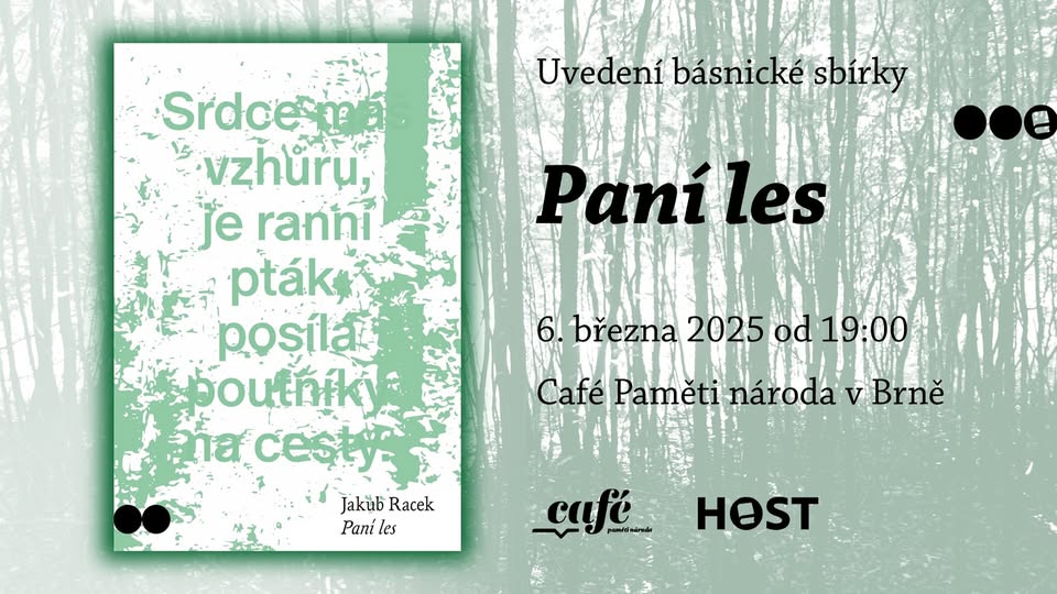 Paní les — uvedení básnické sbírky Jakuba Racka